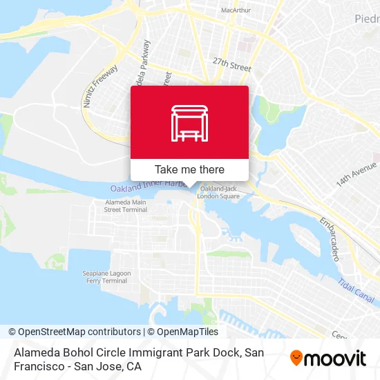 Mapa de Alameda Bohol Circle Immigrant Park Dock