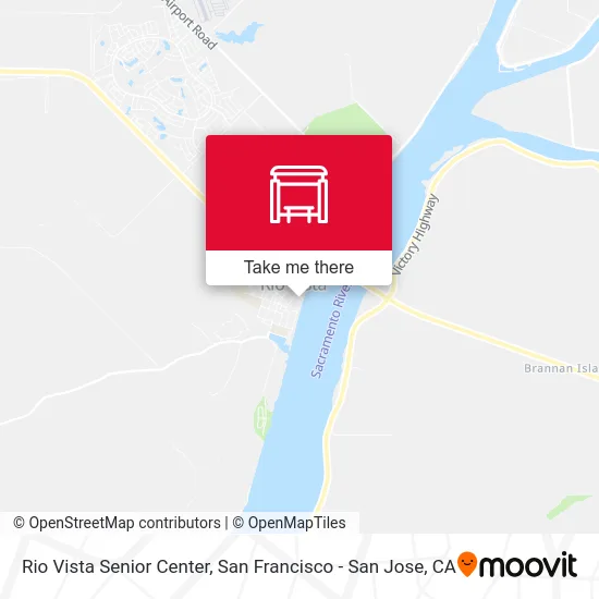 Rio Vista Senior Center map