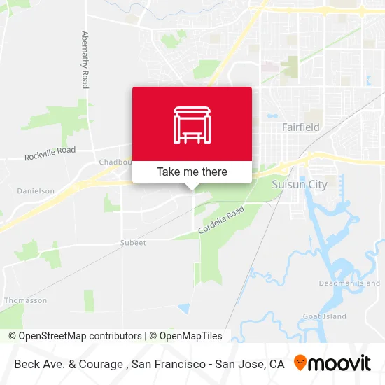 Beck Ave. & Courage map