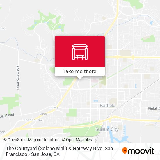 The Courtyard (Solano Mall) & Gateway Blvd map