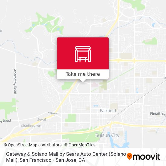 Mapa de Gateway & Solano Mall by Sears Auto Center