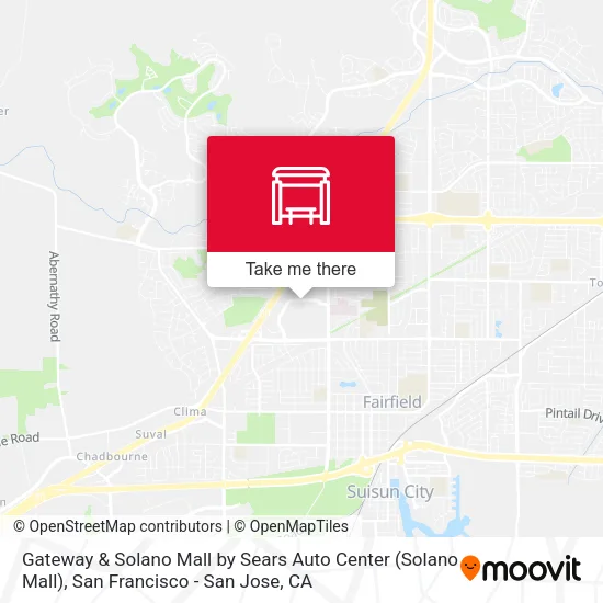 Gateway & Solano Mall by Sears Auto Center map