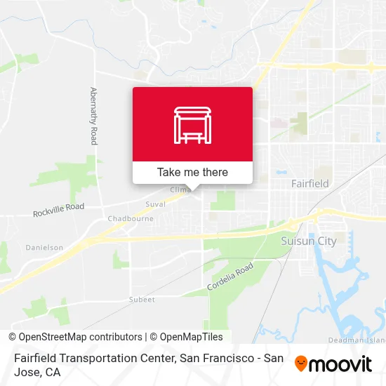 Fairfield Transportation Center map