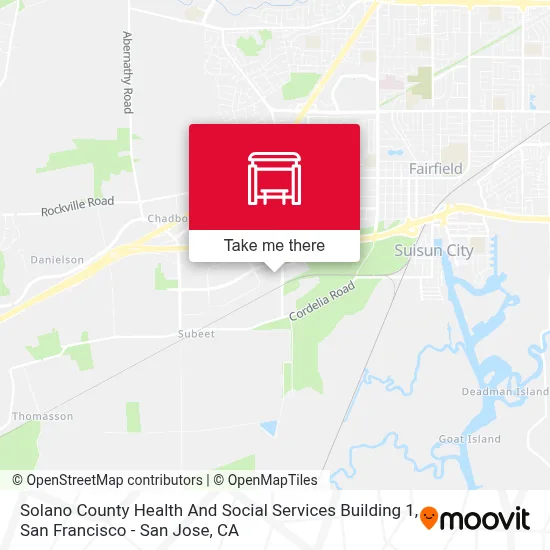 Solano County Health And Social Services Building 1 map