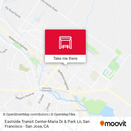 Eastside Transit Center-Maria Dr & Park Ln map