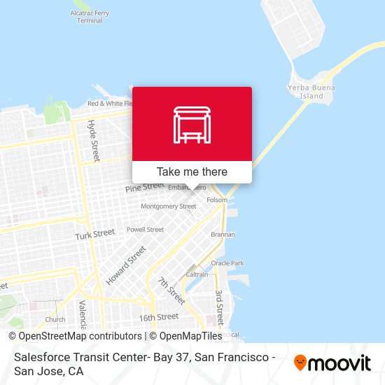 Salesforce Transit Center- Bay 37 map