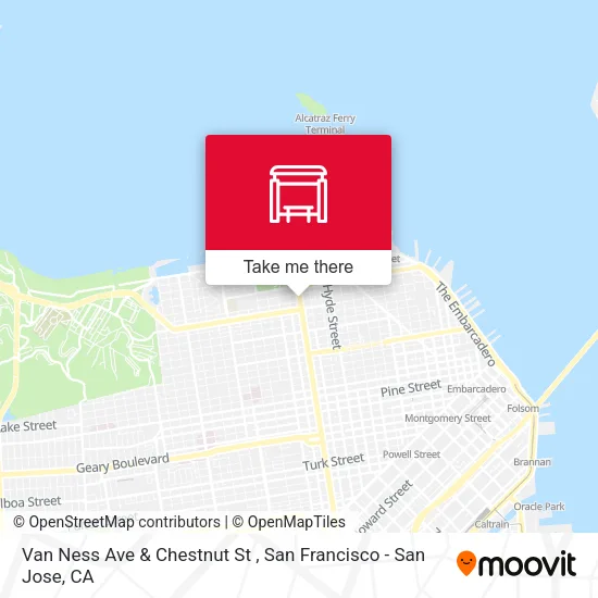Mapa de Van Ness Ave & Chestnut St