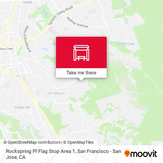 Rockspring Pl Flag Stop Area 1 map