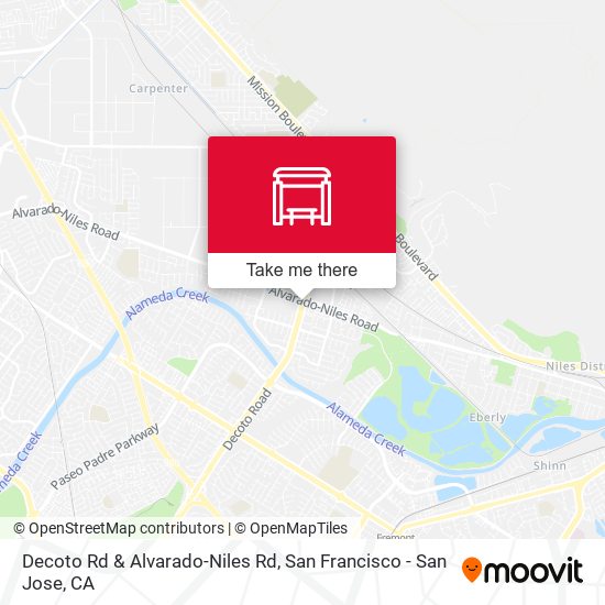 Decoto Rd & Alvarado-Niles Rd map
