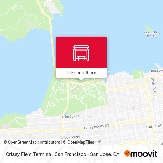 Crissy Field Terminal map