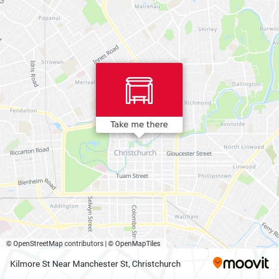 Kilmore St Near Manchester St map