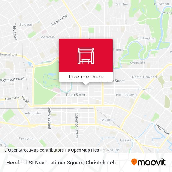 Hereford St Near Latimer Square map