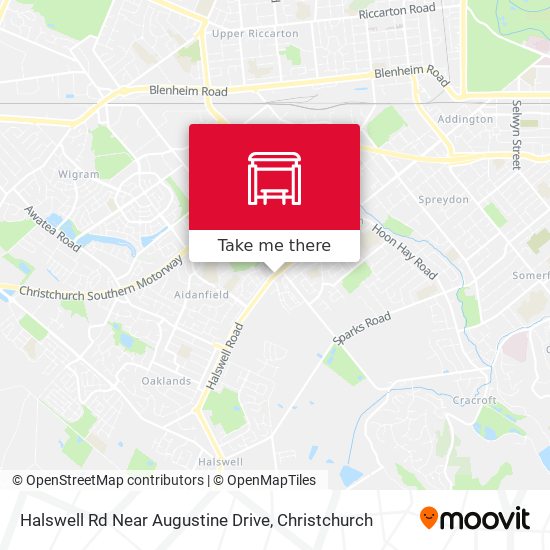 Halswell Rd Near Augustine Drive map