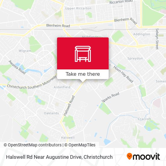 Halswell Rd Near Augustine Drive map
