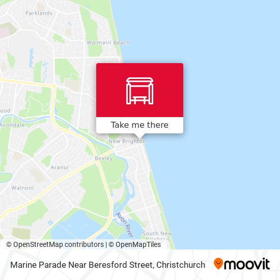 Marine Parade Near Beresford Street map