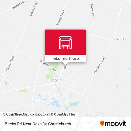 Birchs Rd Near Oaks Dr map