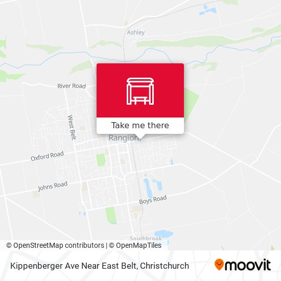 Kippenberger Ave Near East Belt map