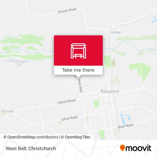 West Belt map