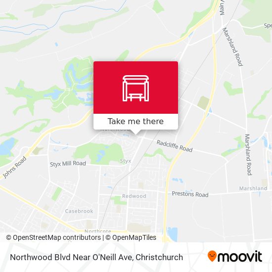 Northwood Blvd Near O'Neill Ave map