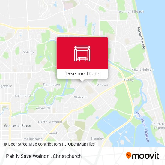 Pak N Save Wainoni map