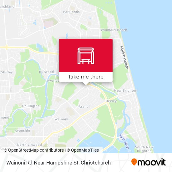 Wainoni Rd Near Hampshire St map