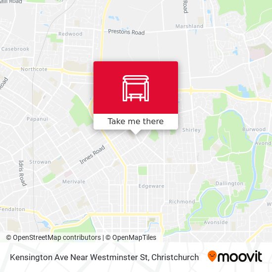 Kensington Ave Near Westminster St map