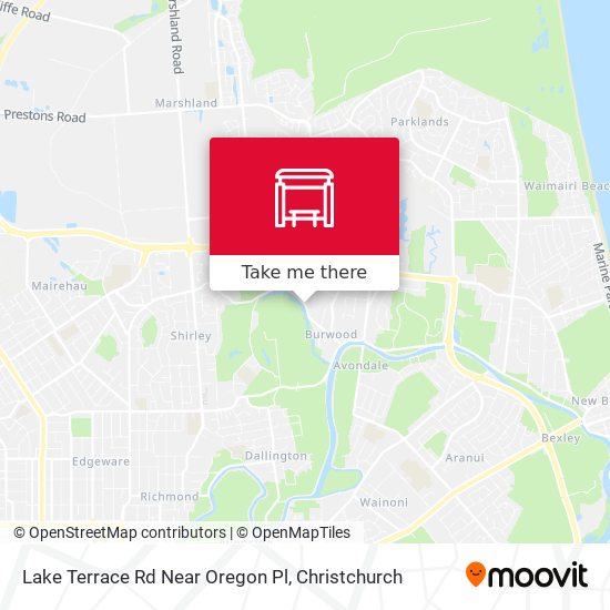 Lake Terrace Rd Near Oregon Pl map