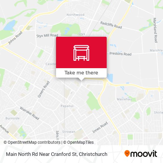 Main North Rd Near Cranford St map