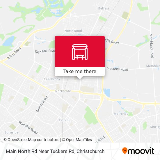 Main North Rd Near Tuckers Rd map