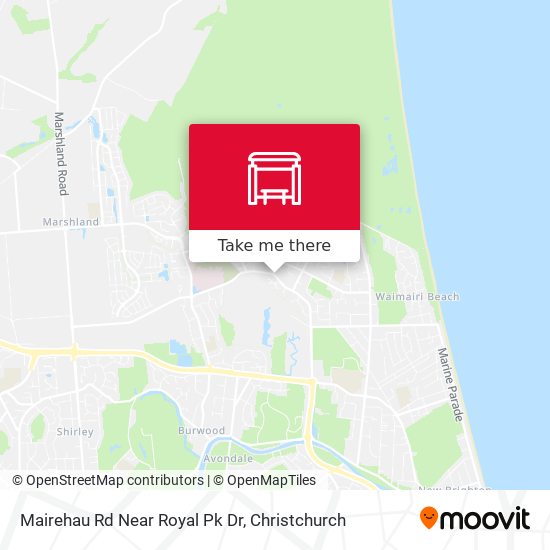 Mairehau Rd Near Royal Pk Dr map