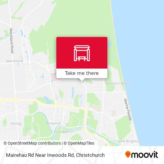 Mairehau Rd Near Inwoods Rd map