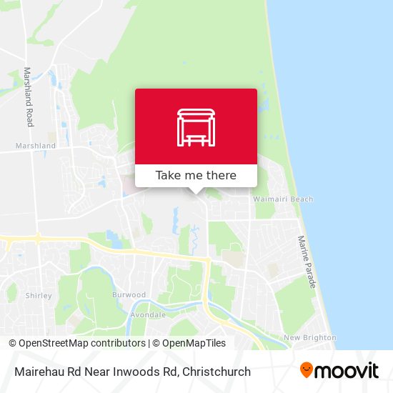 Mairehau Rd Near Inwoods Rd map