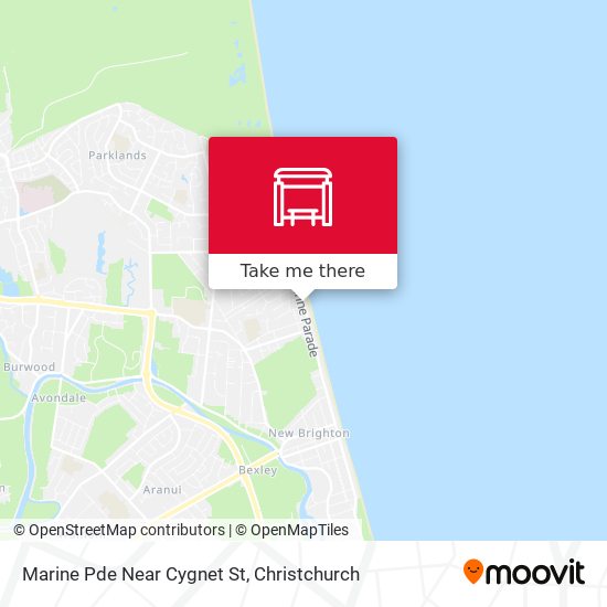 Marine Pde Near Cygnet St map