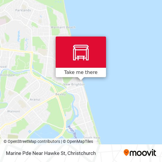 Marine Pde Near Hawke St map
