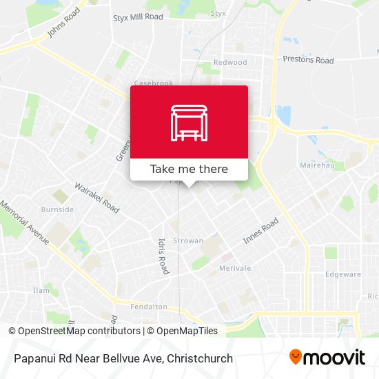 Papanui Rd Near Bellvue Ave map
