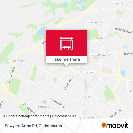 Sawyers Arms Rd map