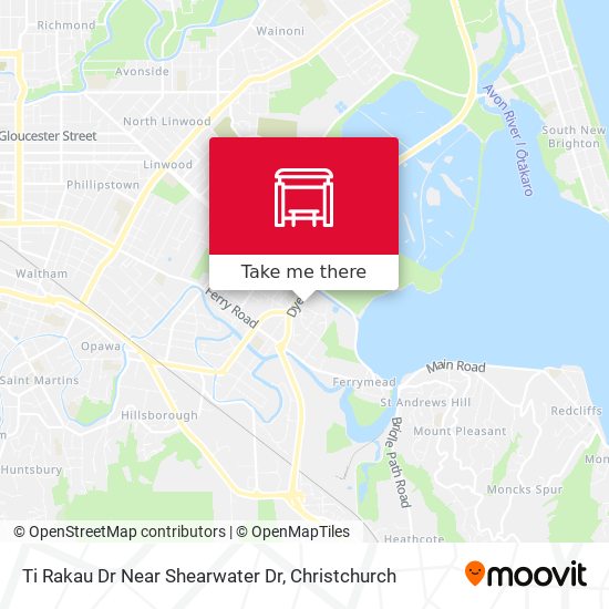 Ti Rakau Dr Near Shearwater Dr map