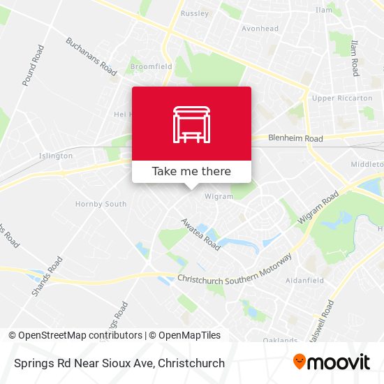 Springs Rd Near Sioux Ave map