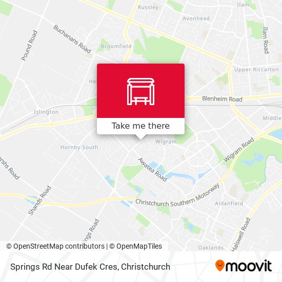 Springs Rd Near Dufek Cres map