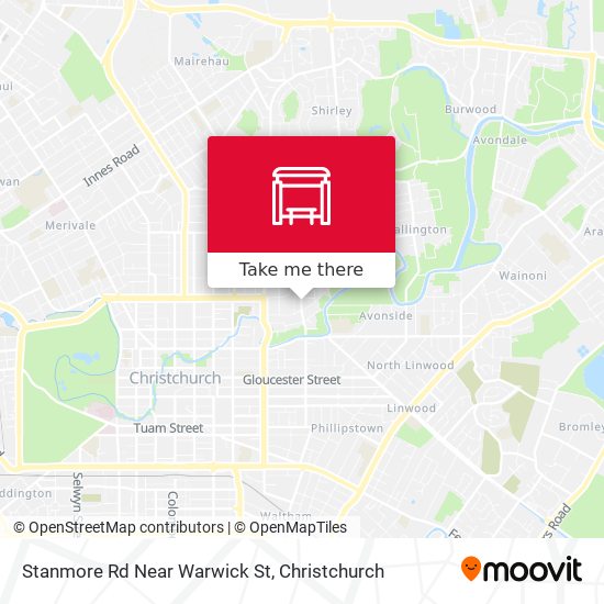 Stanmore Rd Near Warwick St map