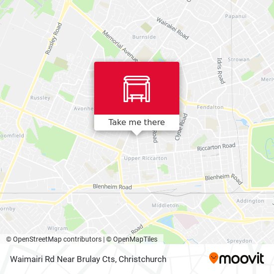 Waimairi Rd Near Brulay Cts map