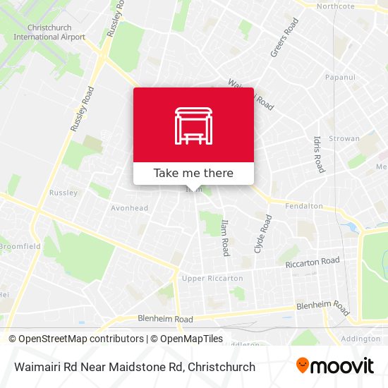 Waimairi Rd Near Maidstone Rd map