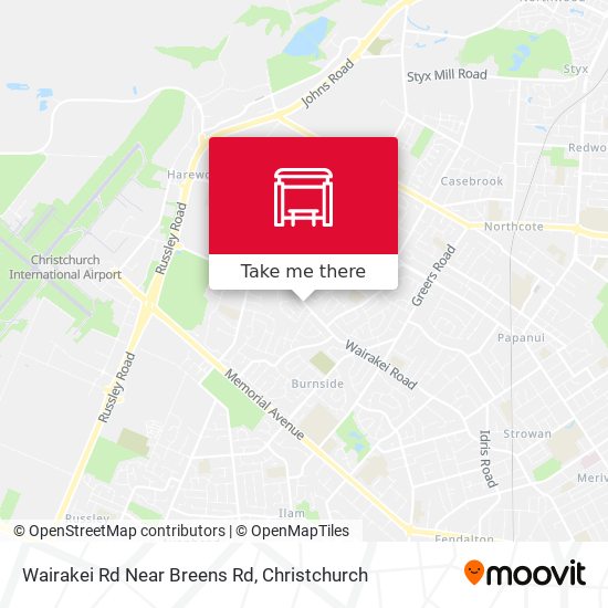 Wairakei Rd Near Breens Rd map