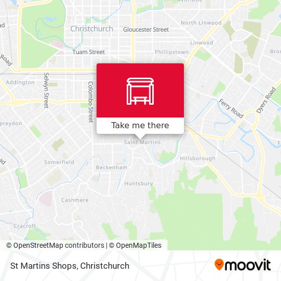 St Martins Shops map
