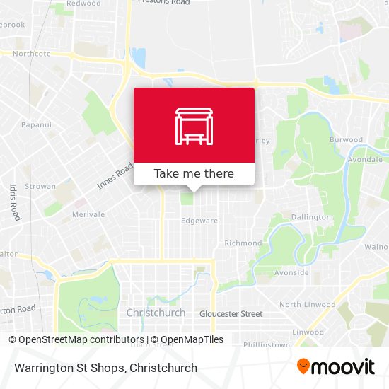 Warrington St Shops map