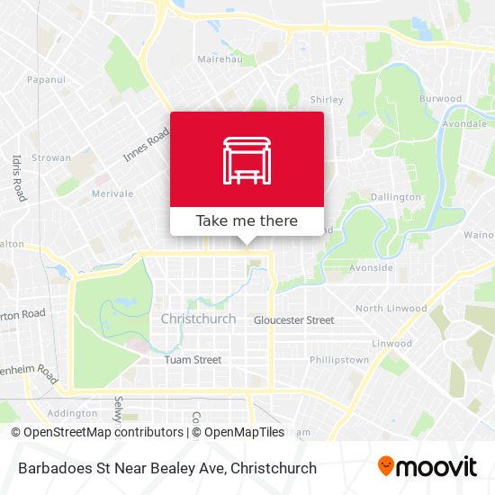 Barbadoes St Near Bealey Ave map