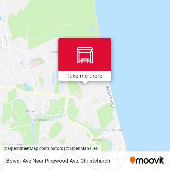 Bower Ave Near Pinewood Ave map