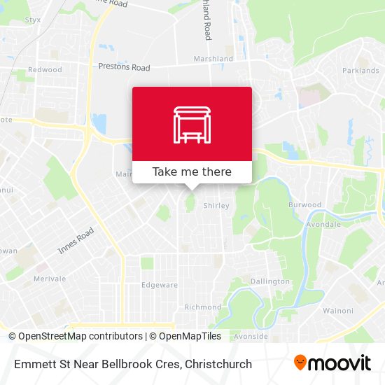 Emmett St Near Bellbrook Cres map