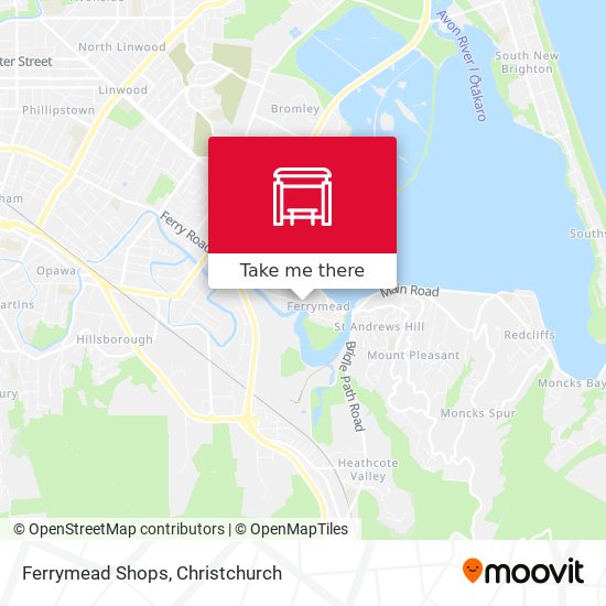 Ferrymead Shops map