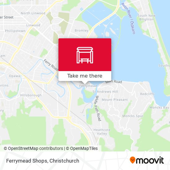 Ferrymead Shops map